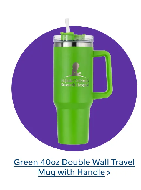 Green - 40oz Double Wall Travel Mug with Handle